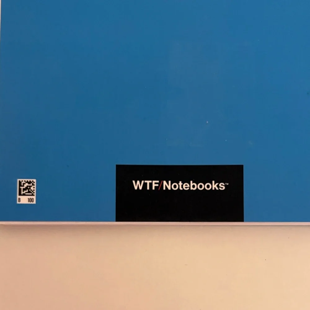 WTF‎ Notebook Blue Spiral Notebook Shit I have to write down because i'm old